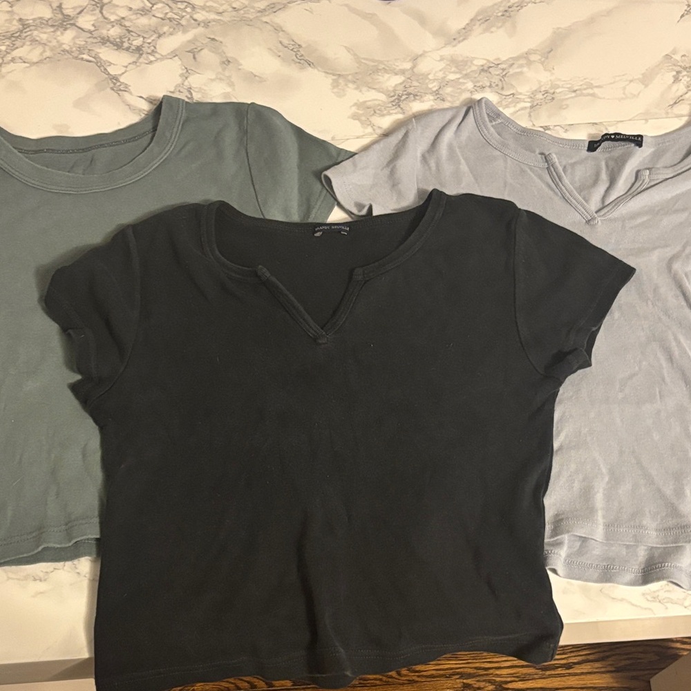Bundle of 4 Brandy Melville Short Sleeve Tees.